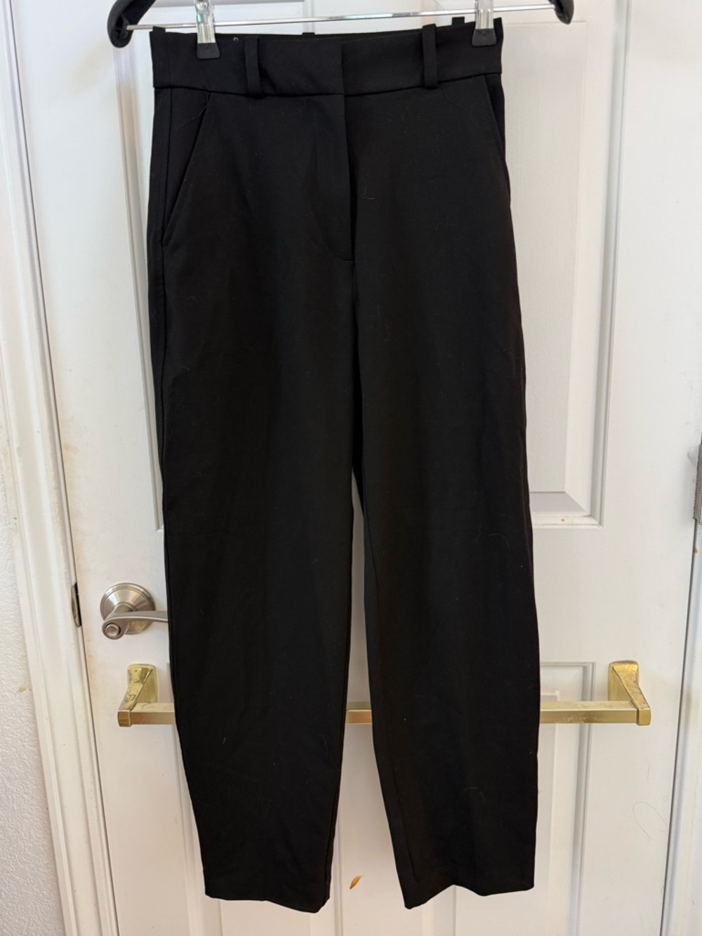 H & M Classic Black High-Rise Women's Trousers